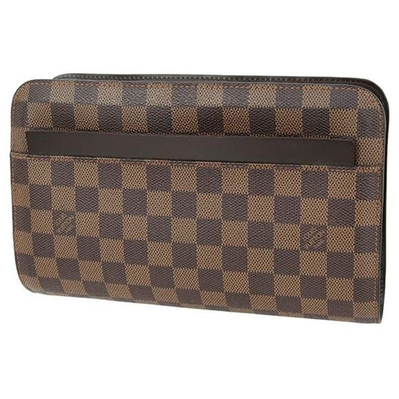 Louis Vuitton Clutch Bag Damier Ebene - Picture 1 of 13